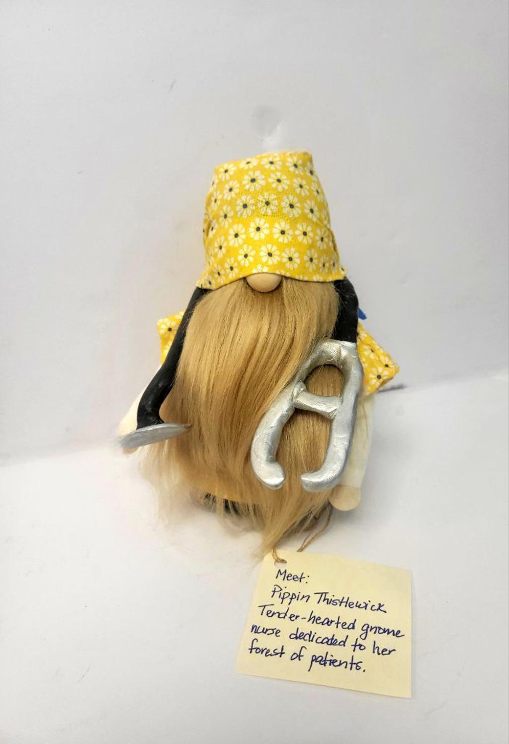 Nurse gonk gnome/ Caretaker Personal Care Assistant Gnome/ Handmade