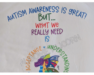 CLEARANCE! Autism Awareness & Acceptance Dragon Shirt
