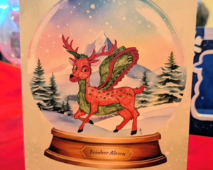 Reindeer Alicorn Greeting Cards