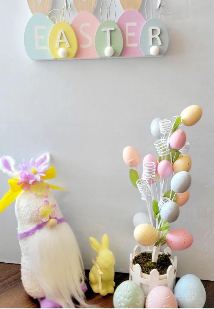Easter Bunny Spring Time Flower Gnome