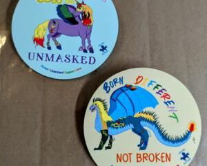 Autism Acceptance Buttons Various Designs