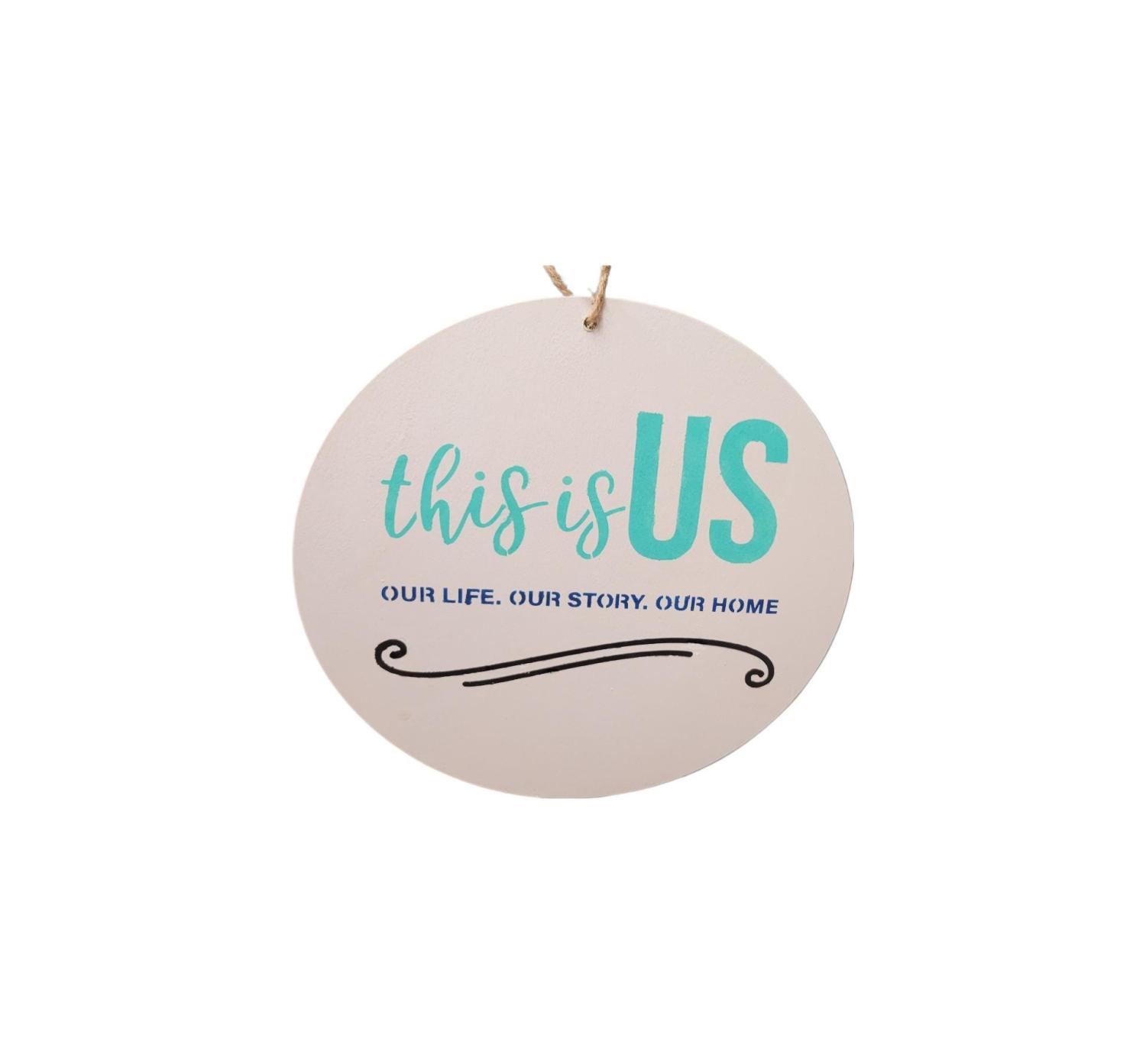 This is US wood wall decor sign
