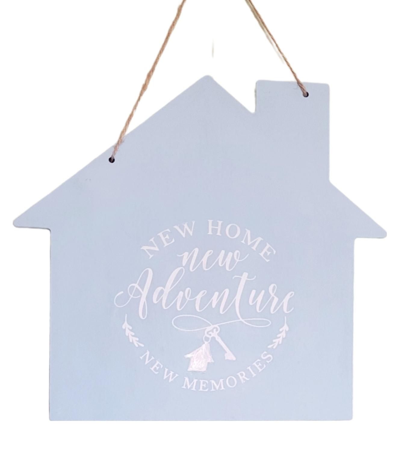 Handpainted Housewarming Wall Art: New Home Adventures Sign
